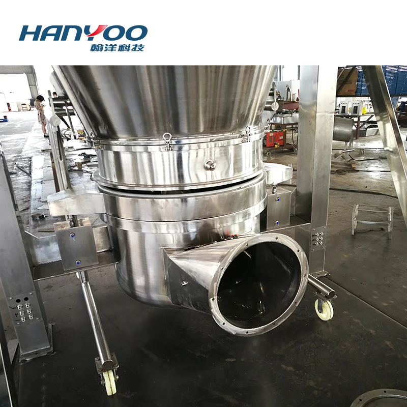 HANYOO FL Series Factory Supply High Quality fluid bed dryer fluidized bed granulator