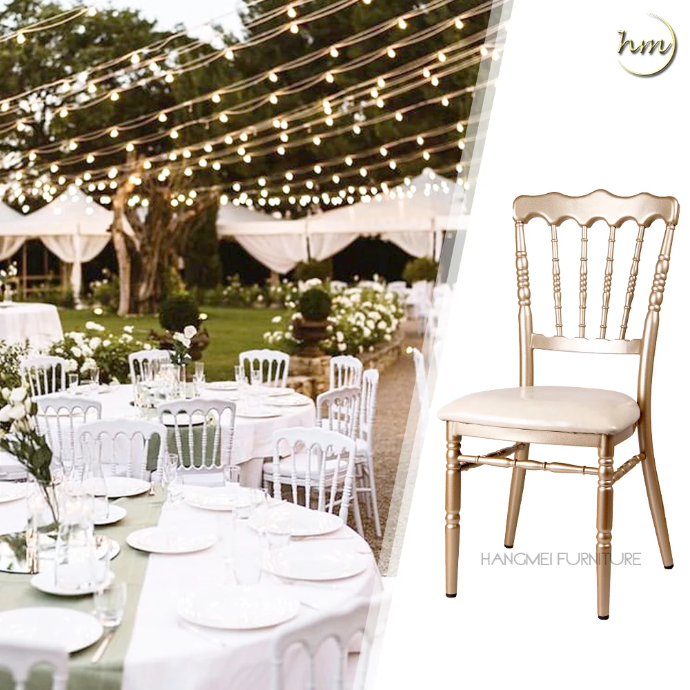 Hangmei мебель для отеля, Высококачественный Свадебный металлический Штабелируемый Банкетный стул chiavari