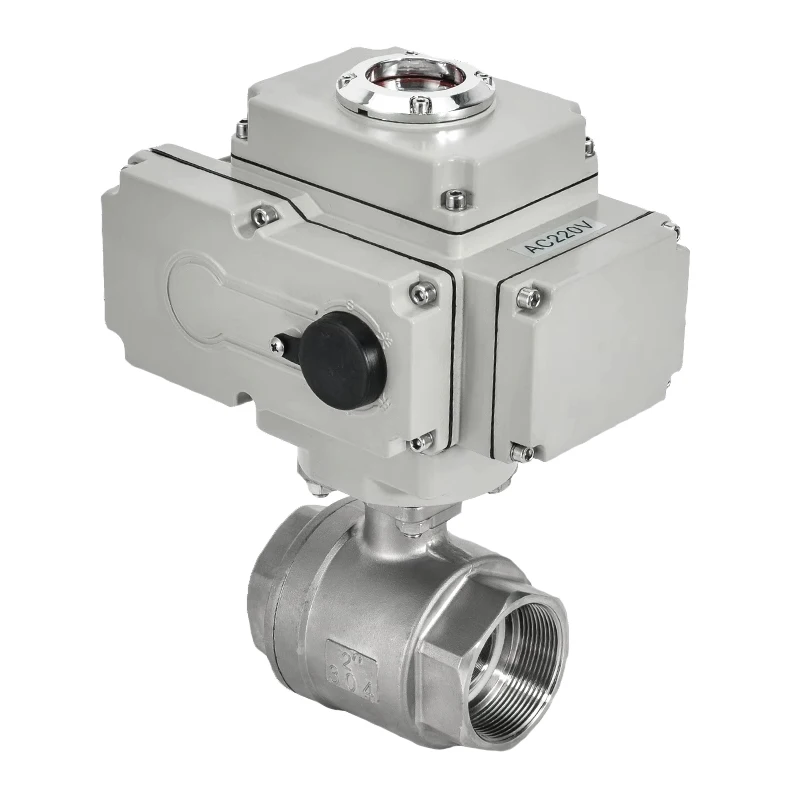 1 Inch On/off Type Motorized Ball Valve 12v 24v Dc 220v Electric Actuator High-pressure Screw Thread 2 Pcs  Ball Valve