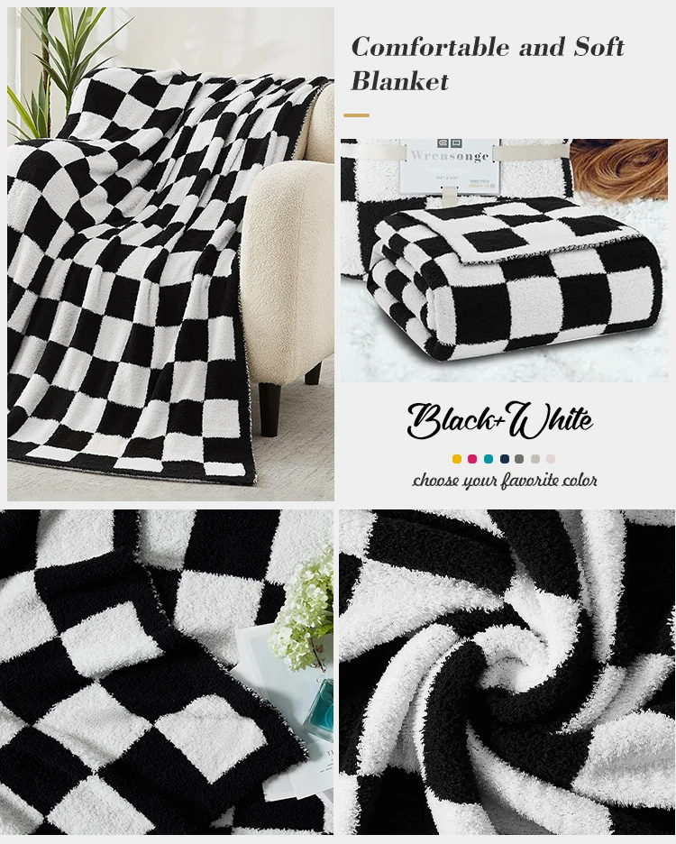 Wholesale All-Season Knitted Sherpa Fluffy Teddy Coral Fleece Blankets for Sofa office