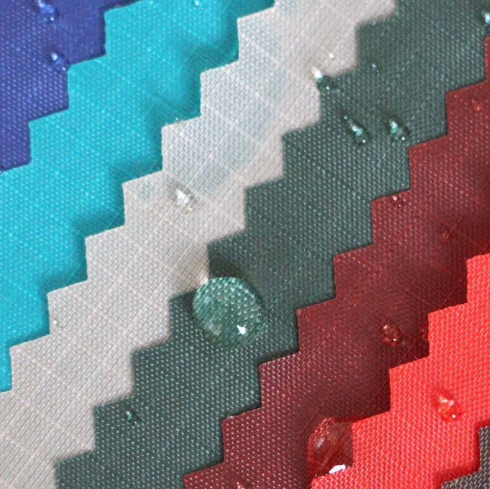 190T,210T,20D,30D Nylon Waterproof Ripstop Fabric Taffeta Fabric PU Coating