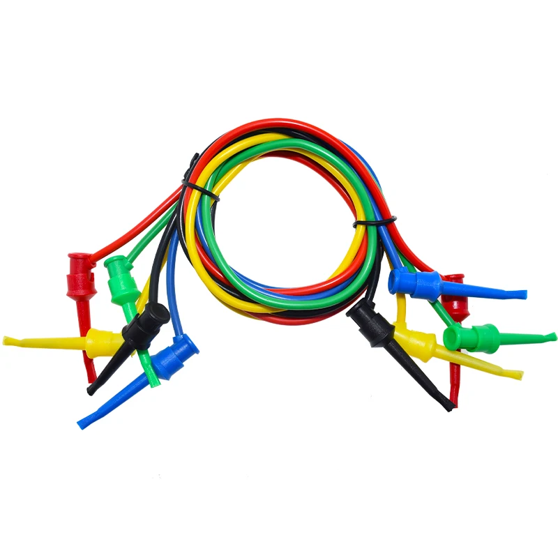 5 шт. цветной испытательный крючок-кабель для мультиметра, Электрический испытательный провод для электронных испытаний