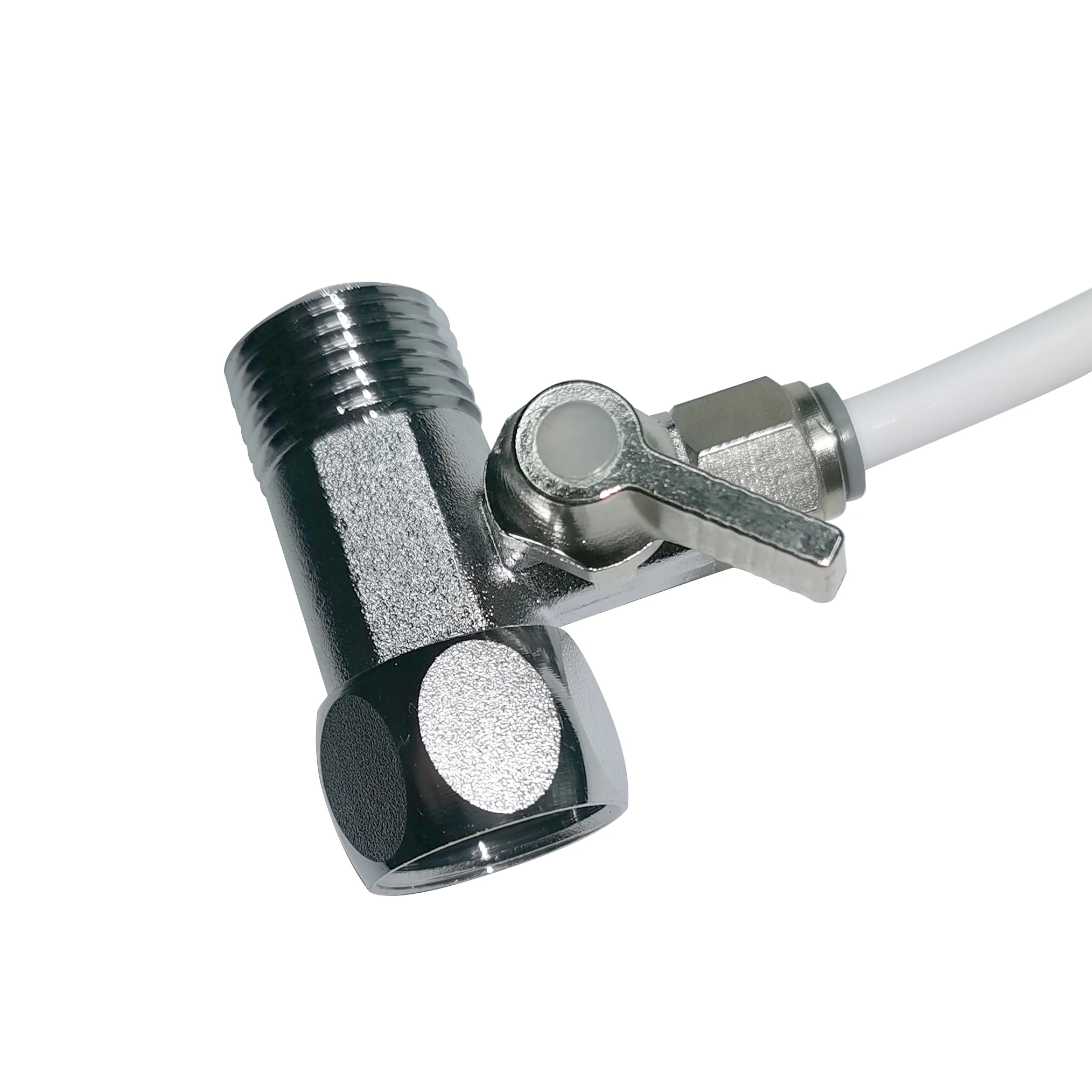 RO Feed Water Adapter 1/2' to 1/4' Faucet Water Filter Ball Valve Tap Tee Connector Valve For Hardware Tools