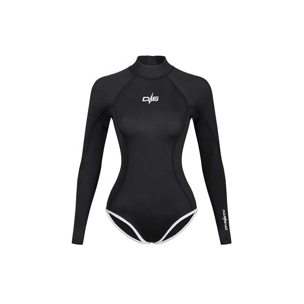 2mm Yamamoto Neoprene Glide Skin Long Sleeve Freediving Diving Swimming Bikini Wetsuit For Women