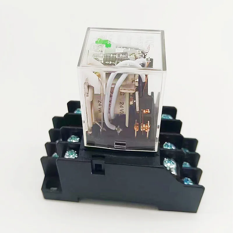 Intermediate Relay MY2N Plug-In Relay DC AC12v 24v AC110v 220v 380V 5a Silver Contact HH52P electromagnetic relay