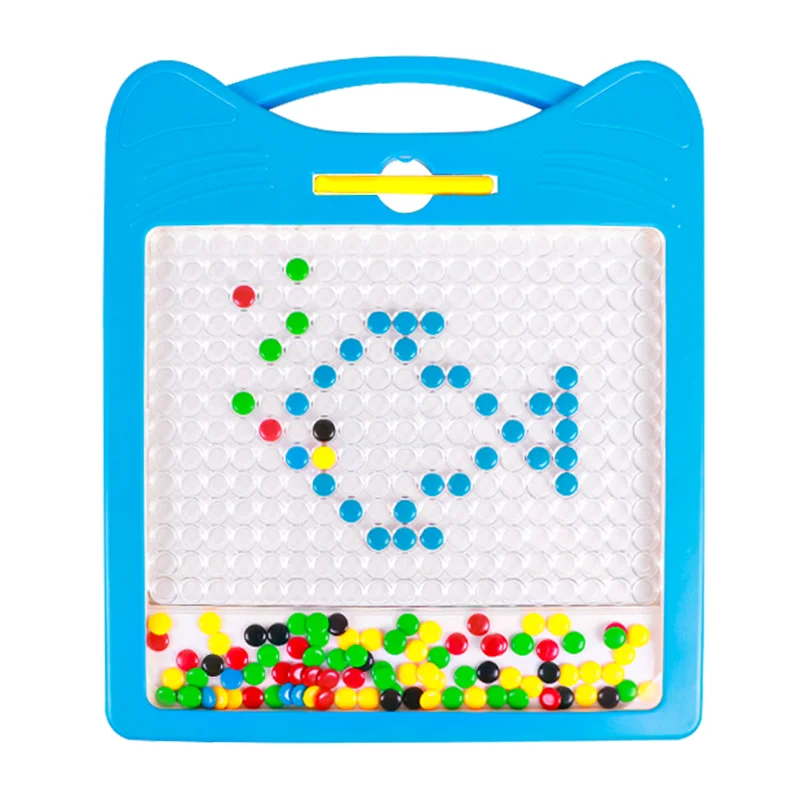 toys factory directly supply Colorful mag place Colorful Magnetic drawing board Bead learning Magpad Kids Learning mag-dot Toy