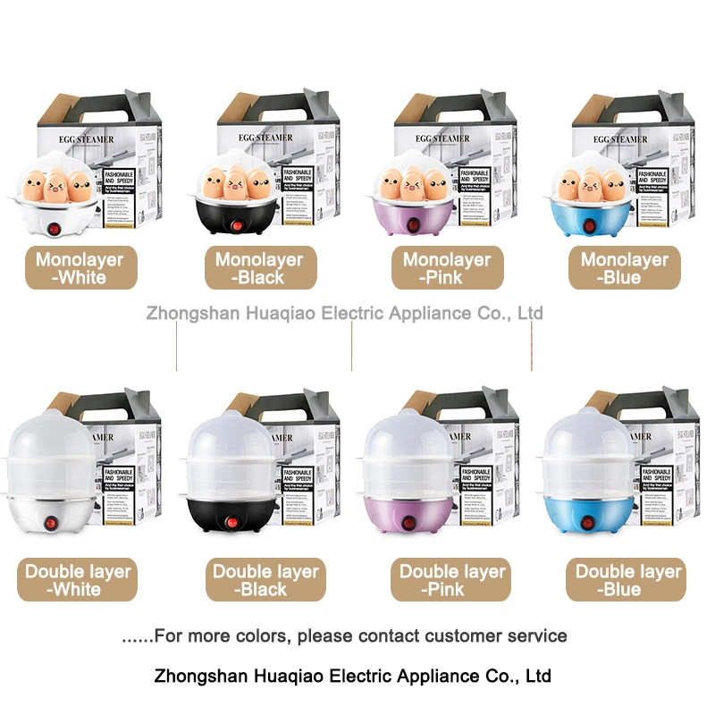 Factory automatic power off Electric Portable Automatic Mini food steamer breakfast machine Home Use egg boilers cooker