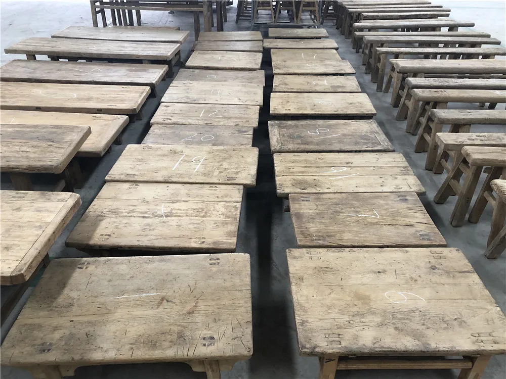 Asian style Chinese recycled wood furniture  antique reclaimed  wood shelf living room furniture