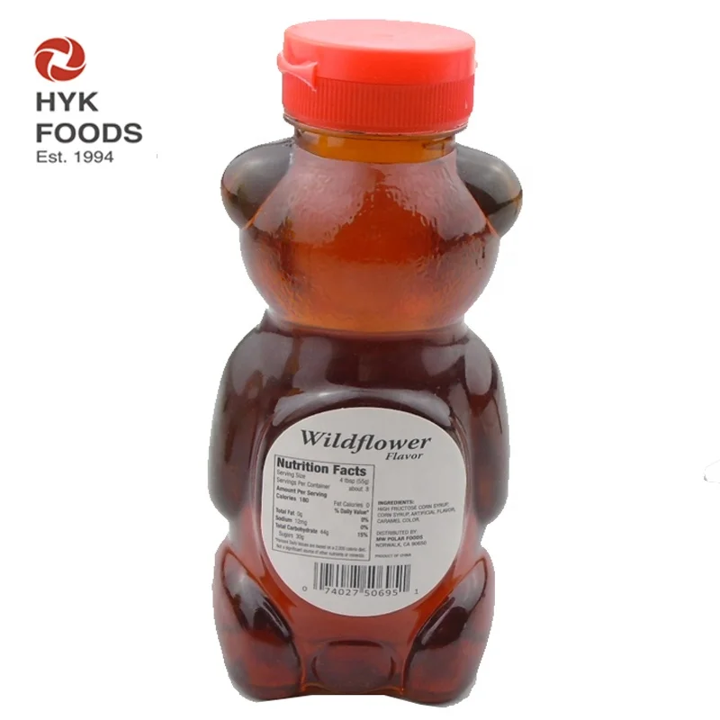 bear bottle imitation honey syrup artificially flavored