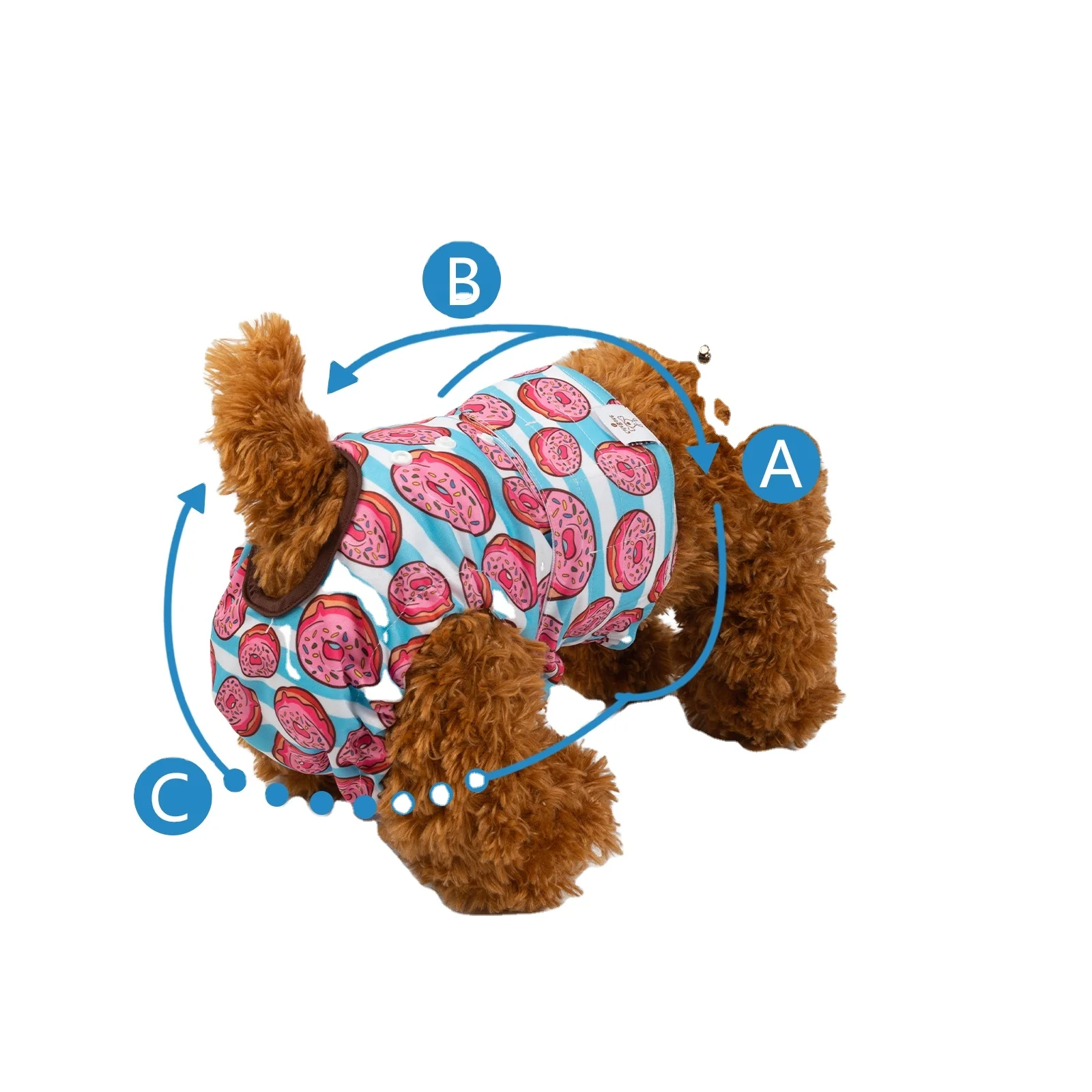 Free samples Female Dog Washable and Reusable Absorbent Cloth Pet Dog Diapers for Pet Diaper Pants