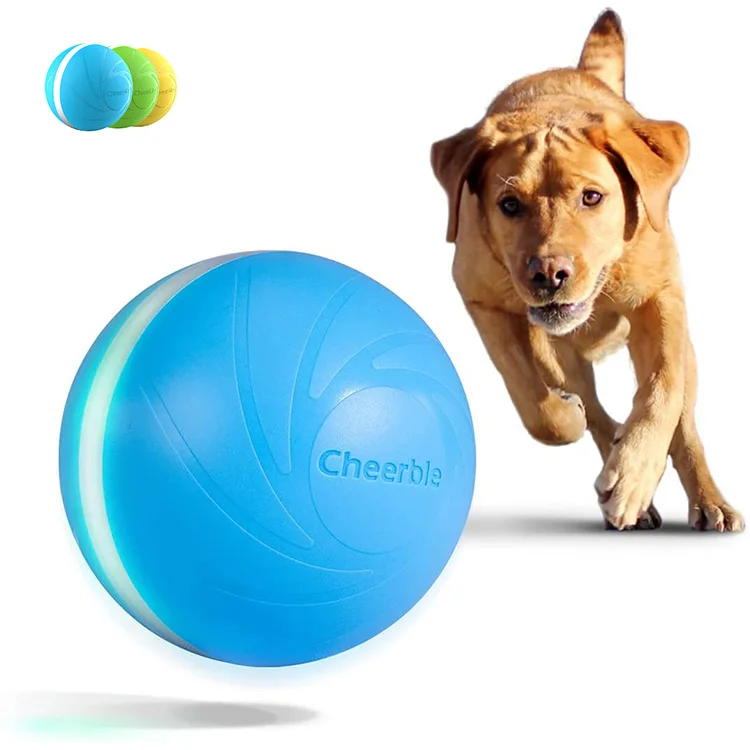 Luxury Durable Interactive Electric USB Charge LED Light Automatic Move Activity Teaser Robotic Soft Shell Pet Dog Cat Toy Ball