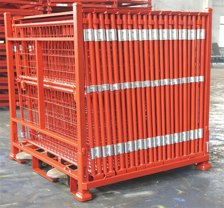 Good quality factory universal transportation cargo & storage equipment 4-side metal cage