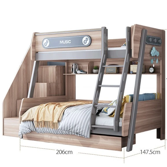 children kid beds with stairs cheap and durable safely solid wood beds for double student in dormitory  bunk bed