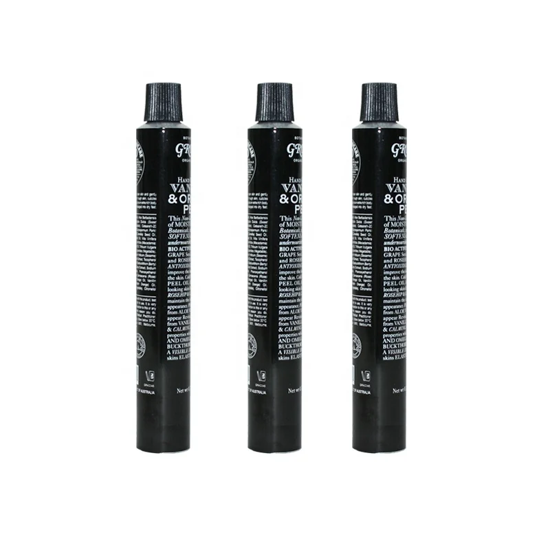 Tube in Stock 50ml Tubes Collapsible Hand Cream Pure White Tubes Color Paint Empty Cosmetic Aluminium JIN Custom Body Eye Mask