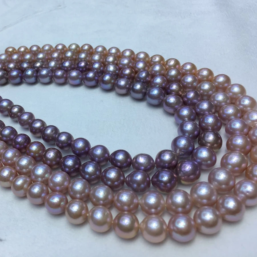 Оптовая продажа, пряди из натурального жемчуга Эдисона, 8-15 мм, полный размер и качество в наличии