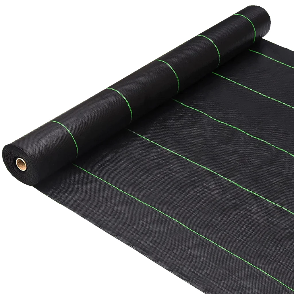 Простая установка, коврик для борьбы с сорняками, ткань для пейзажа, сверхпрочная ткань для борьбы с сорняками