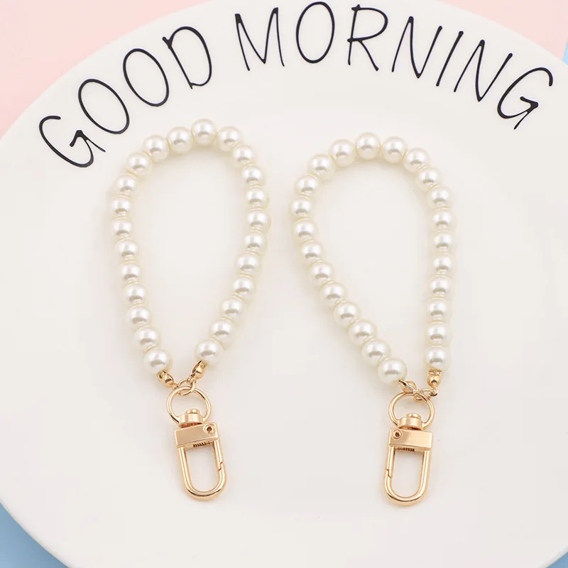 Роскошные женские красивые жемчужные бусины цепочка для ключей подвеска очаровательные подарки