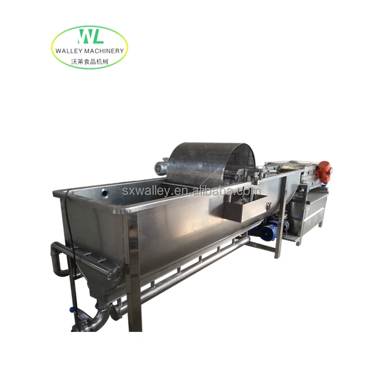 Hotsale Strawberry and Fruit Processing Line Eddy Flow Water Washing Machine Fruit Washer Vortex Vegetable Washing Machine