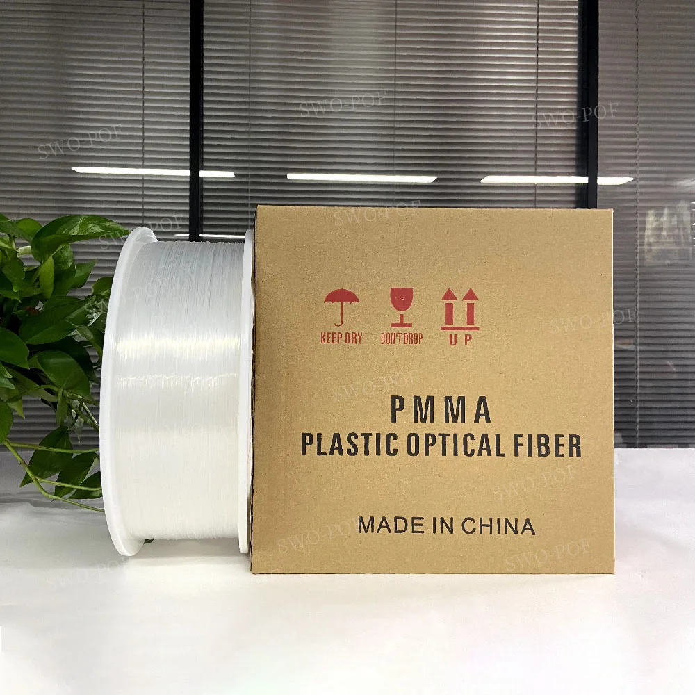 Wholesale Price Solid Core PMMA 2mm Diameter End Glow Plastic 0ptical Fiber Factory Colorful Christmas Party Night Light