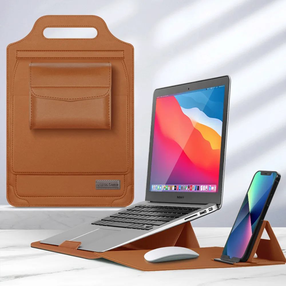 2023 New Design 15 Inch Laptop Cases&Covers Case Sleeve for Macbook Storage Tote Bag With Holder