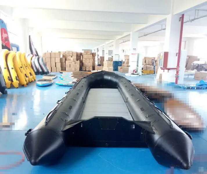 8m aluminum floor inflatable boat with high pressure PVC air tube