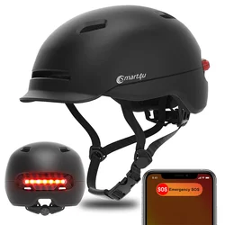 Smart4u helmets professional fall detection scooter smart helmet bike helm bremslicht bicycle helmets