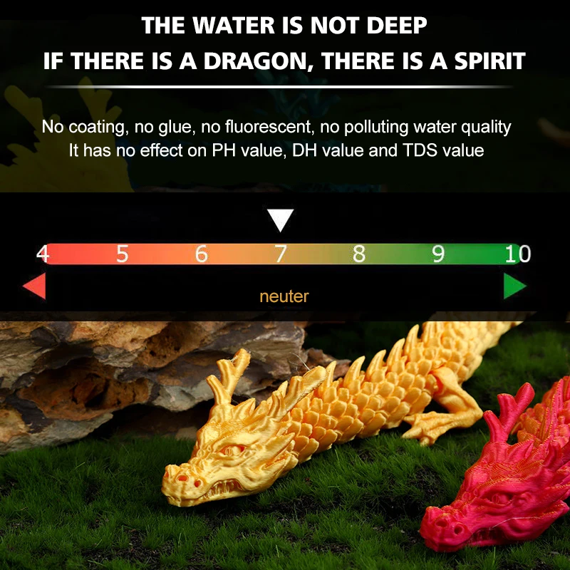 Hot Sale 3d Printed Chinese Dragon Decoration Multi-Joint Movable Creative Chinese Dragon Statues Model 3d Dragon Toy