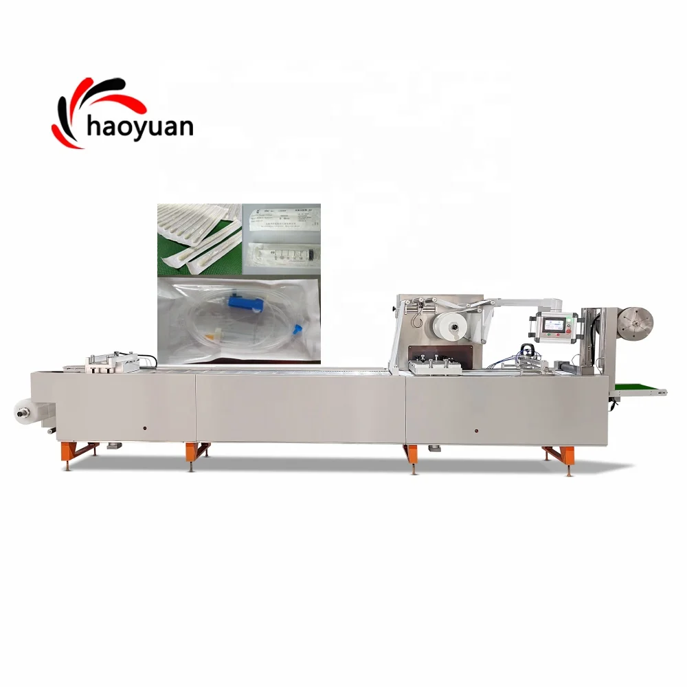 Haoyuan HY-420 Soft Plastic Blister Packing Machine for Medical Use Safety Scalp Vein Set Butterfly Injection Needle