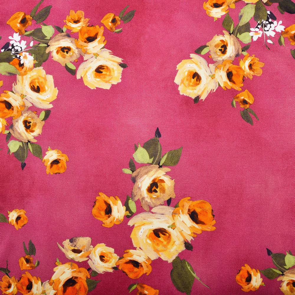 Factory cheap price digital printing 66%viscose 34%rayon woven fabric  for clothes