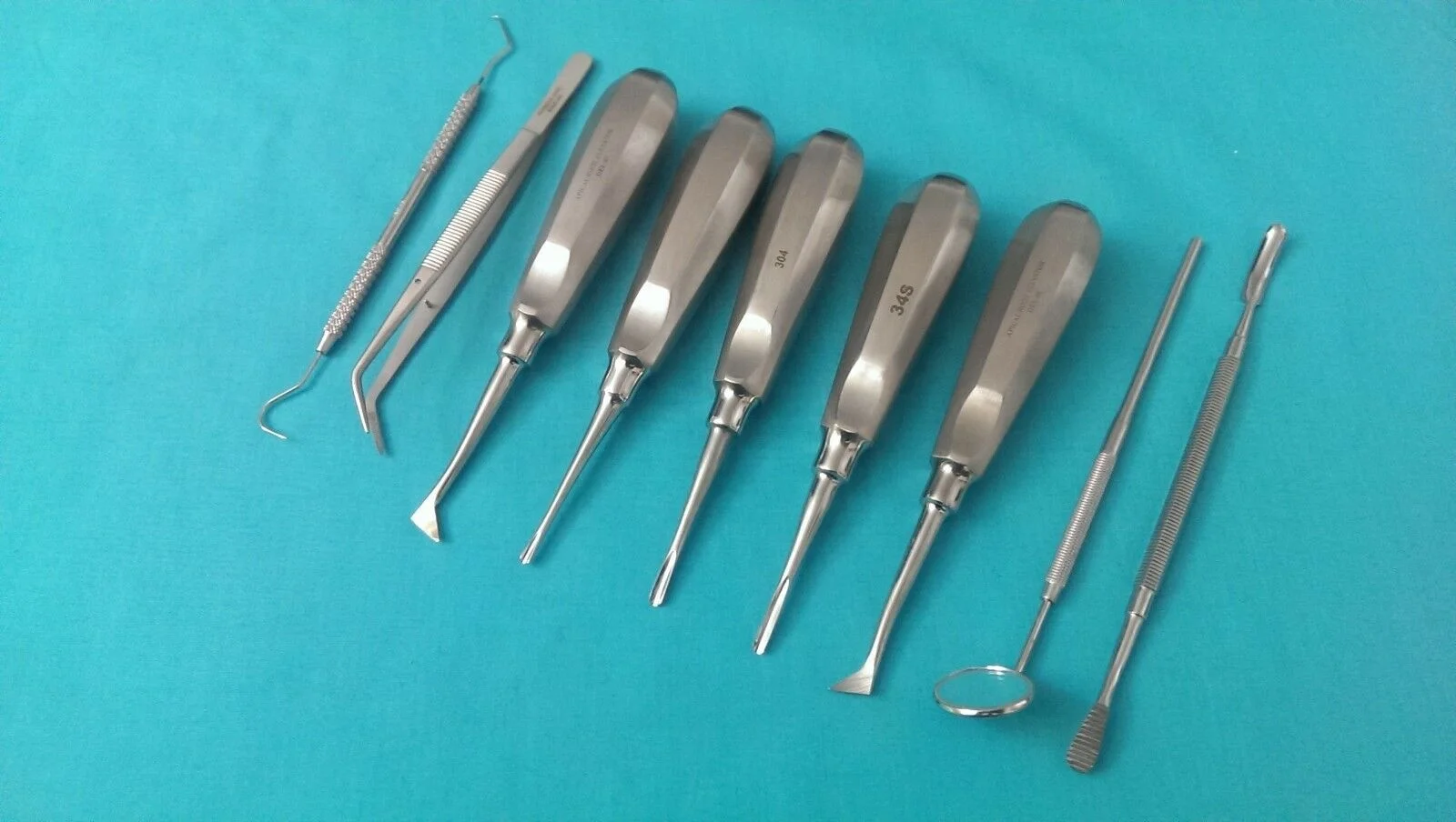 Professional Medical Solid Metal Dental Root Elevator Tip 78 79 80 Oral Surgery Dental Root Elevator Set
