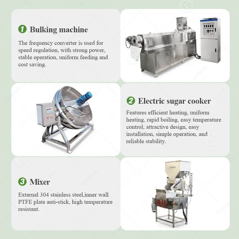 Grain Make Product Protein Steel Stainless Portion Production Line Caramel Candy Nougat Bar Processing Machine