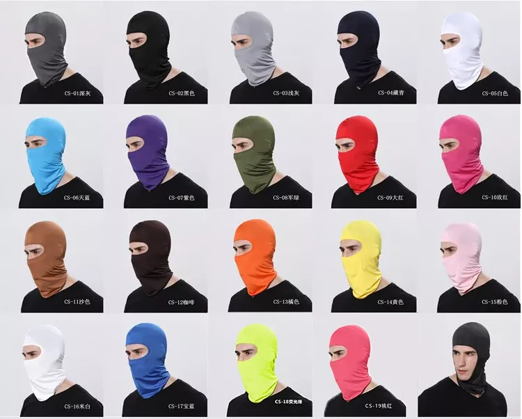 JL280 New Arrival Summer hats balaclava ski soft 1 hole ski beanies in bulk outdoor colorful Riding Windproof Balaclava