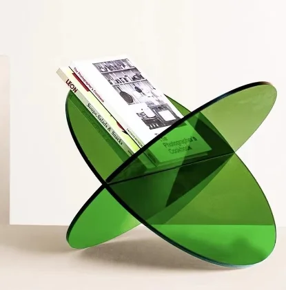 Custom size colorful Neno Custom size Clear transparent  Acrylic Book Display Storage Rack Shelf for desktop