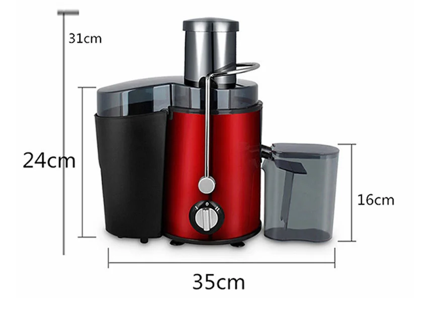 Fruit Portable Centrifugal slow Juicer Transparent Filter Bowl Feed Chute Dual Speeds Juicer Extractor Machine