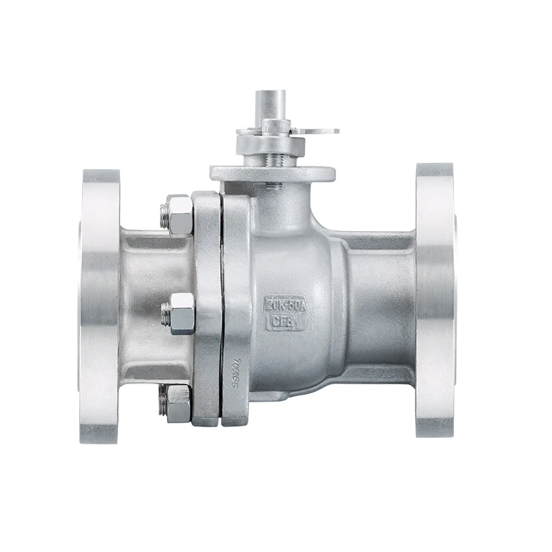 
CF8 normal temperature stainless steel two piece JIS ball valve 