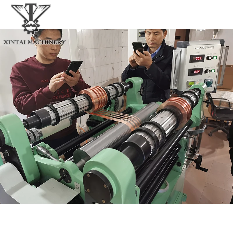 
Economic kraft/brown/tape/gold/siliver/film paper slitting machine rewinding machine for sale from BAOJI XINTAI 
