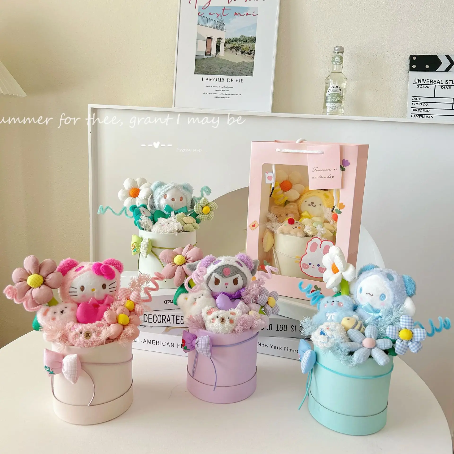Новинка плюшевая кукла Sanrio KT букет аниме каваи куроми синнаморолл милая девушка подарок на день рождения Рождество девушке