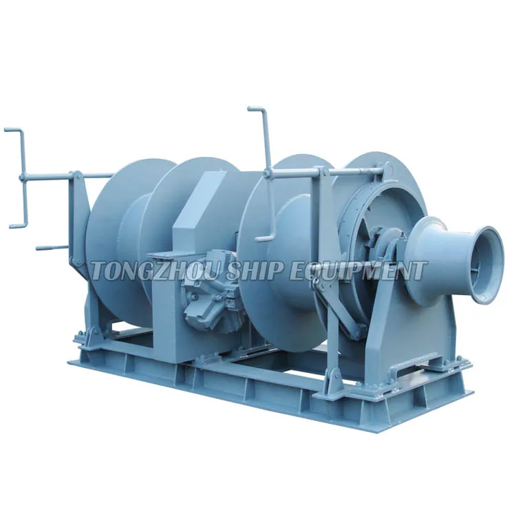 TONGZHOU ODM&OEM Hydraulic Electric Diesel 12v anchor drum winch electric wire rope winch electric rope winch