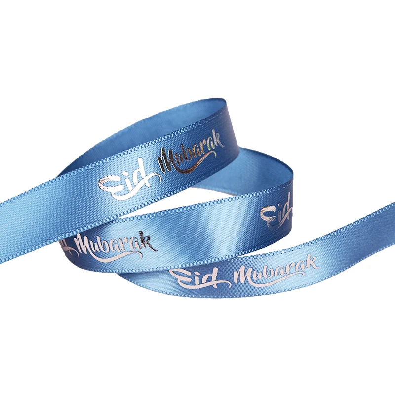 Factory wholesale ribbon gold printing flower gift ribbon decoration for perfume bottle  ribbon