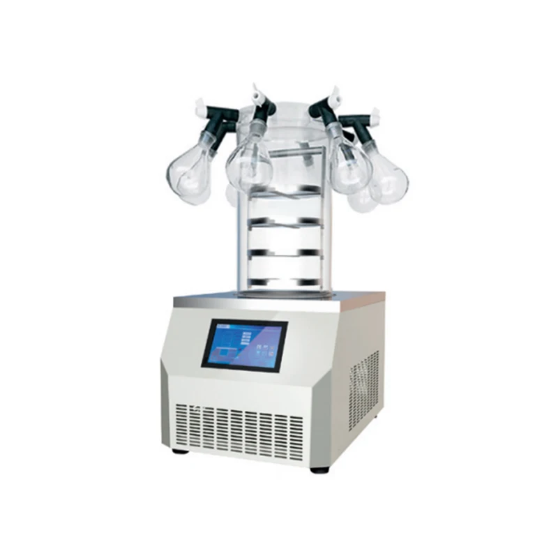 NADE LGJ-10B Transparent Bell Type Drying Chamber Top Press Freeze Dryer Freeze Drying For Sale