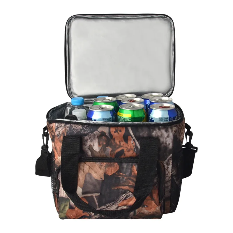 high quality Camouflage Polyester fabric food delivery Insulated Thermal Cooler Bag Picnic insulation Lunch Bag