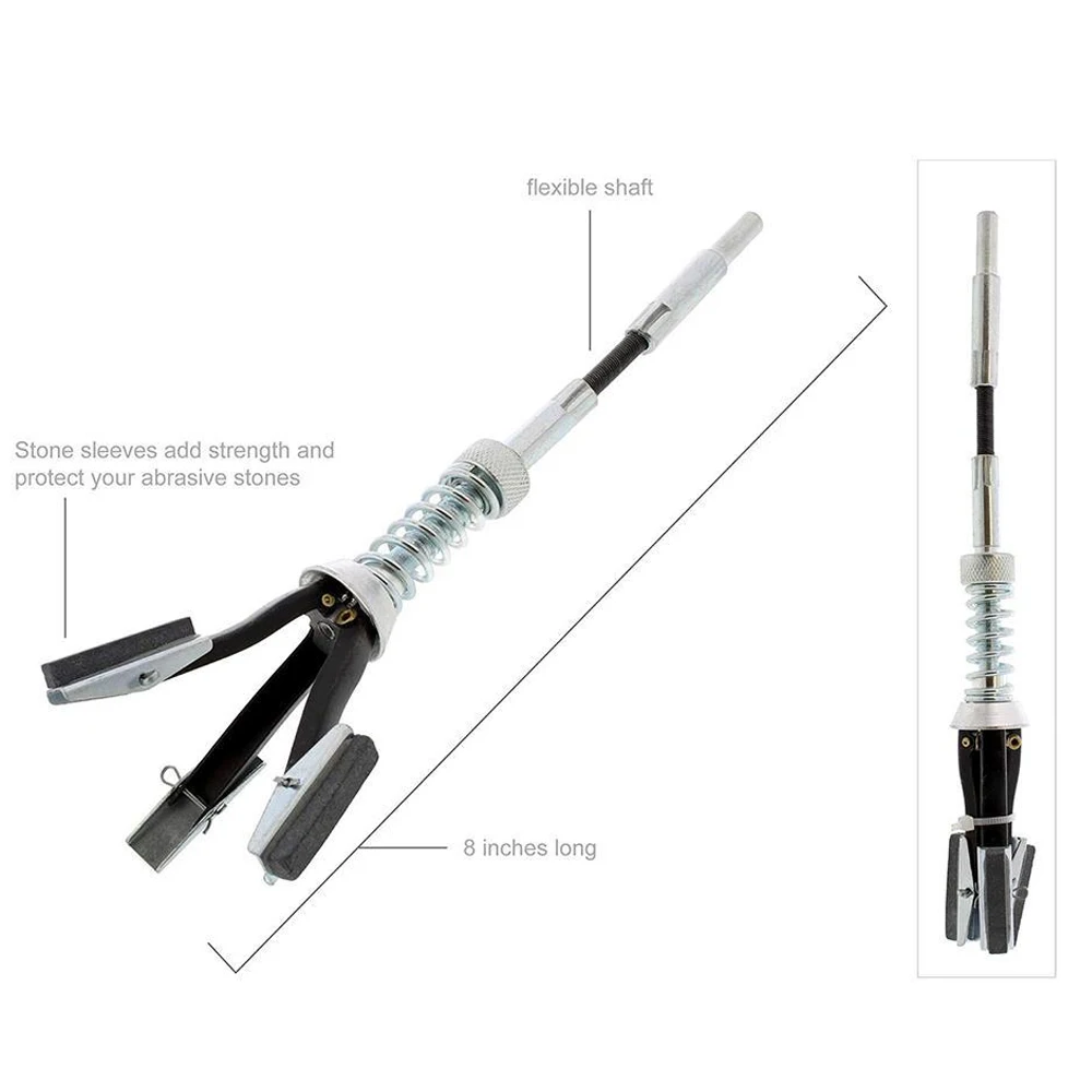 51-177mm Three-jaw Cylinder Sander Inner Diameter Grinder Steel Flexible Shaft Honing Car Engine Brake Cylinder Bore Hone Tool