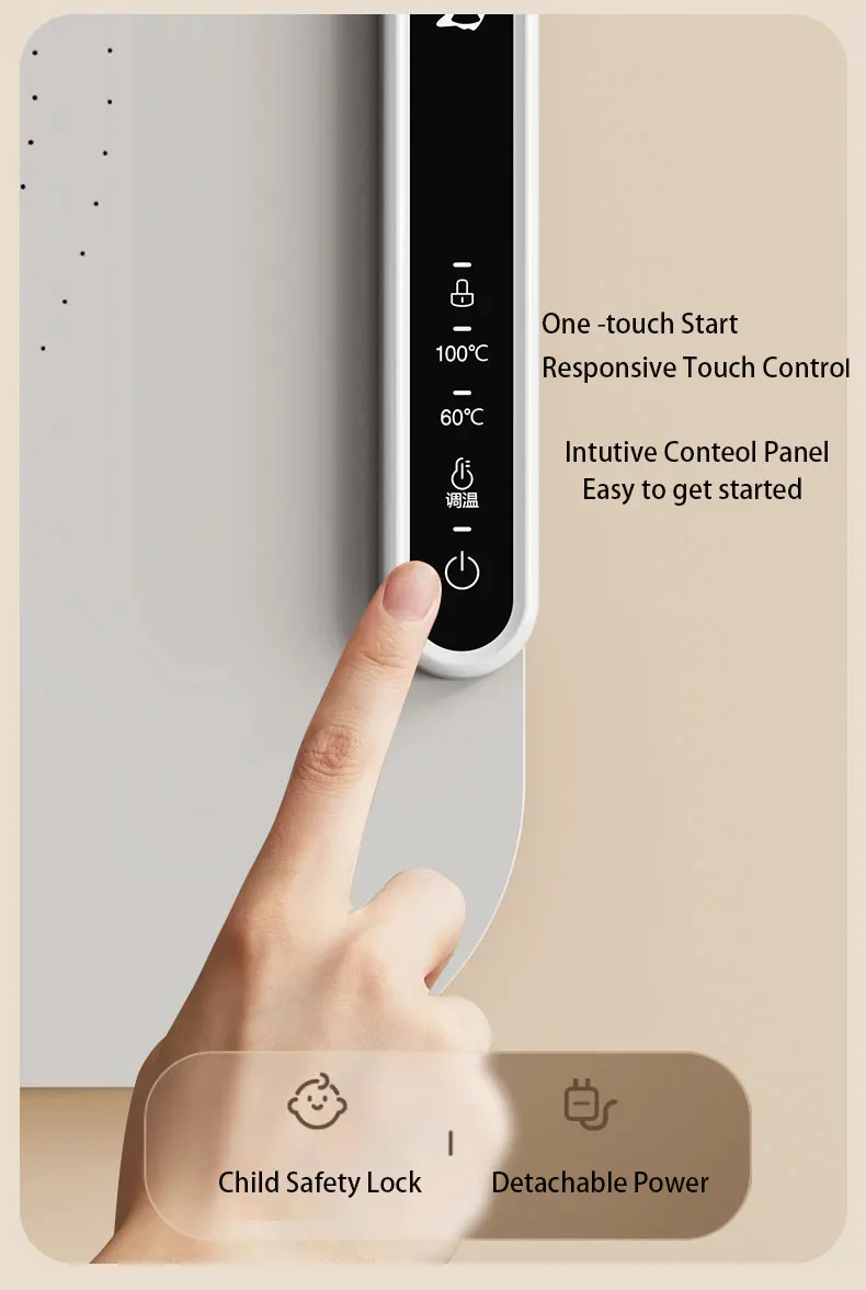 Nano-Material Portable Electric Warming  Silicone Heating Food Warmer Warming Tray Adjustable Temperature Dish Warming Plate