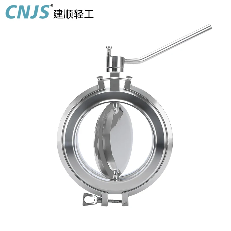 304 Stainless Steel Powder Valve Quick Assembly Welding Large Diameter Clamp Type Powder Valve