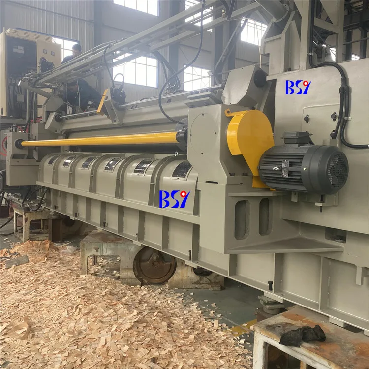 Automatic 4feet and 8feet spindless veneer rotary peeling lathe for osb/wood veneer shaving machinery