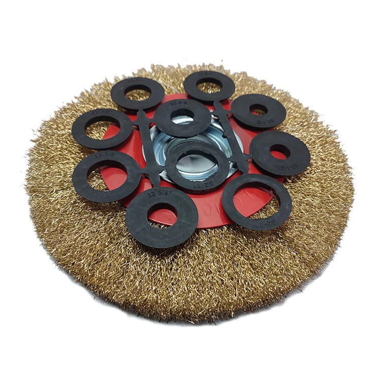 
New Design High Quality Encapsulated Wire Brush Wheel Cup Brush Set For Cleaning 