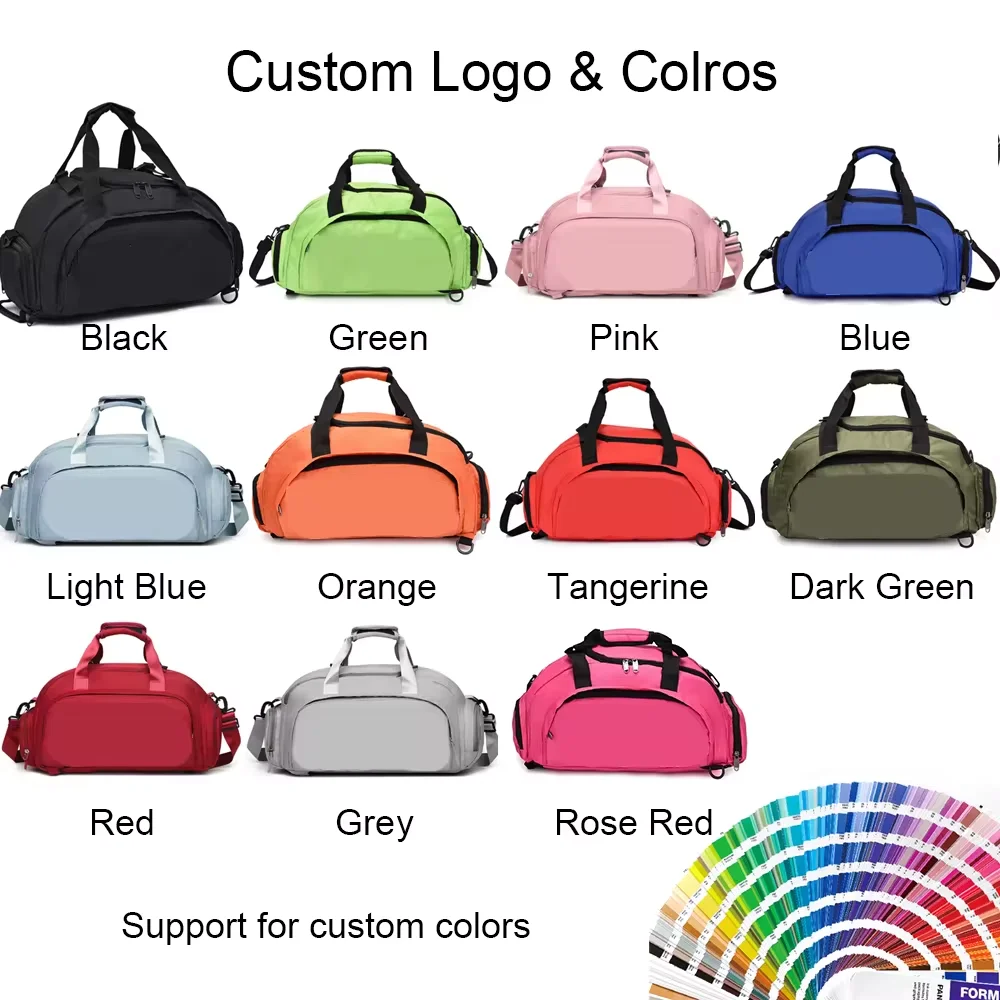 2024 New YCH Custom Nylon Portable Durable Travel Bag for Gym Exercise Waterproof Fabric Gym Bag with Branded Logo Duffle Bag