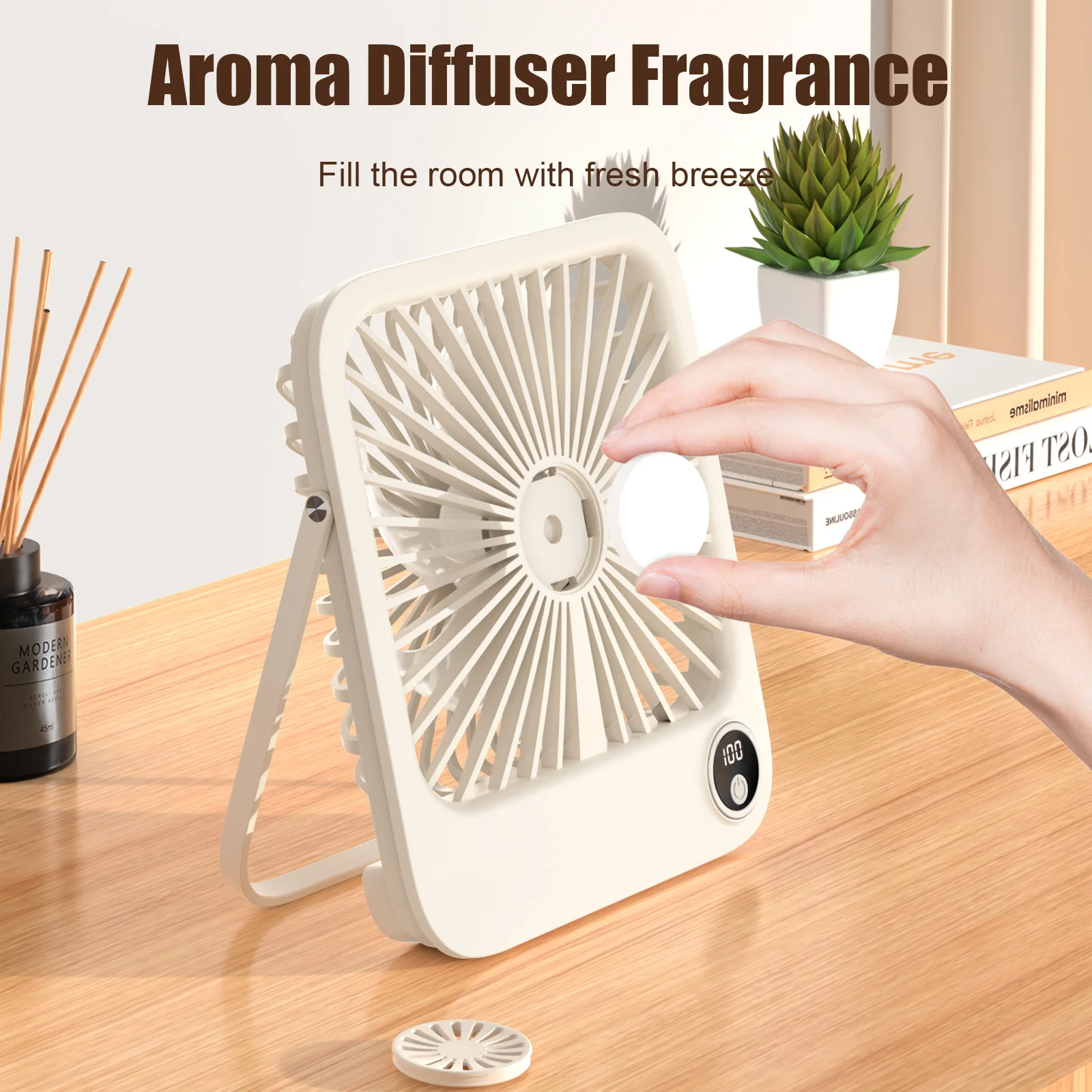 Usb rechargeable portable wall mounted small fan household mute mini electric fan
