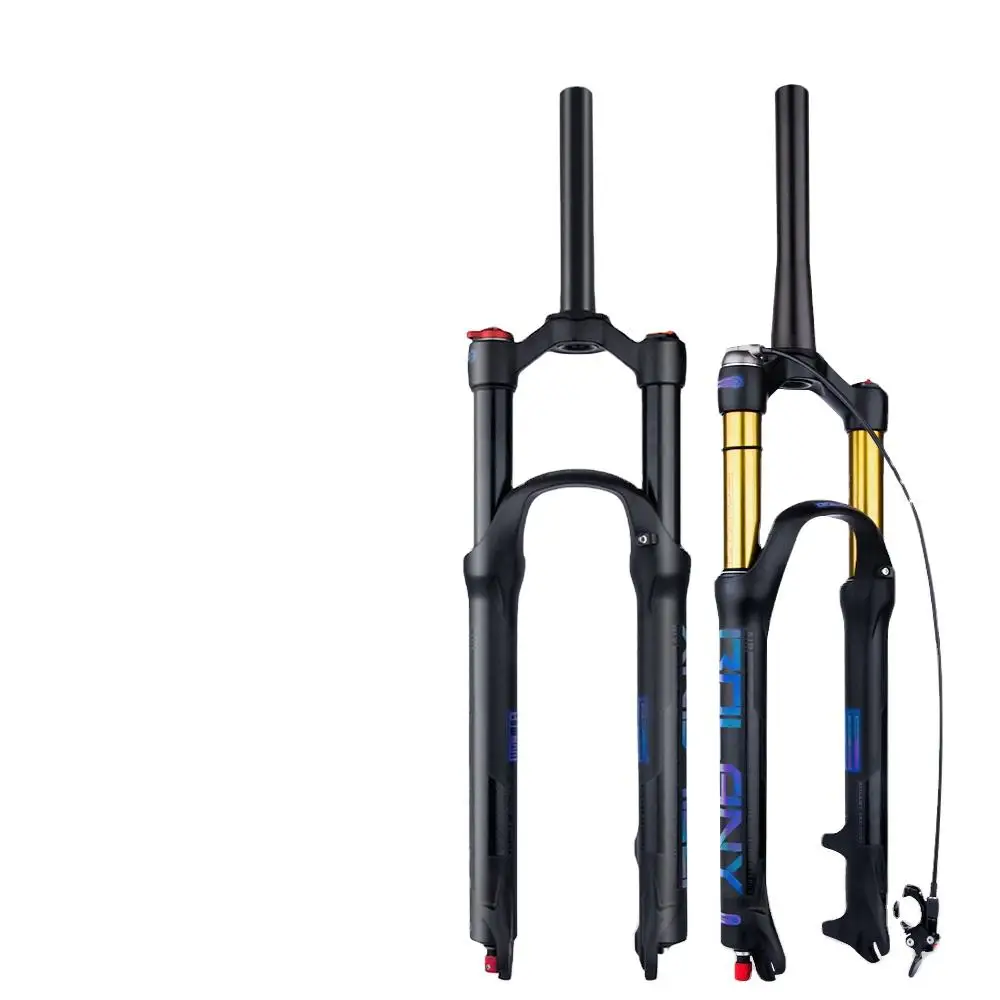 BOLANY Bike Fork Rebound Adjustable MTB Air Front Suspension 26/27.5/29 Inch 120mm Travel Quick Release Fork Bicycle Accessories