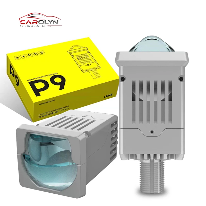 P9 1,8 дюймов bi led объектив проектора h4 Матричный мини 1,8 дюймов bi led лазерный проектор Объектив дальнего света квадратный матричный объектив